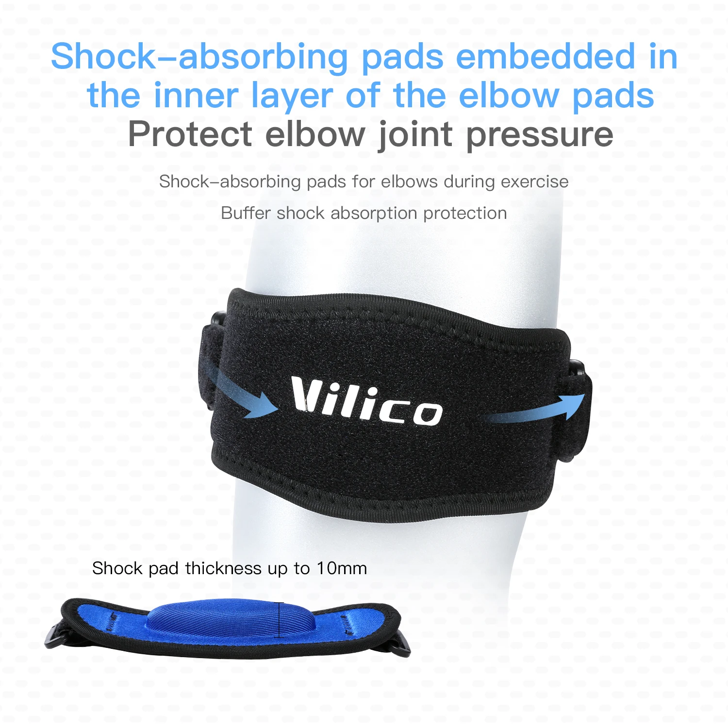 Sports Elbow Strap 1PCS Professional With Bi-directional Adjustment and Stable Support Lightweight and Comfortable to Wear