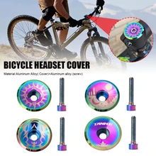 

Universal Bike Stem Cover Aluminium Alloy Headset Top Cap Ultralight Headset Cover With M6*30mm Bolt For 28.6mm Front Fork