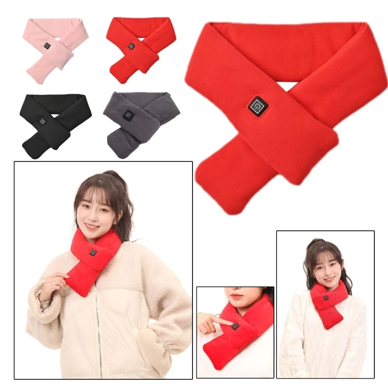 Heated Scarf, Three Temp Setings USB Powered By Neck Pain Relief For Men/Women, Be Washed By Hand Or Machine