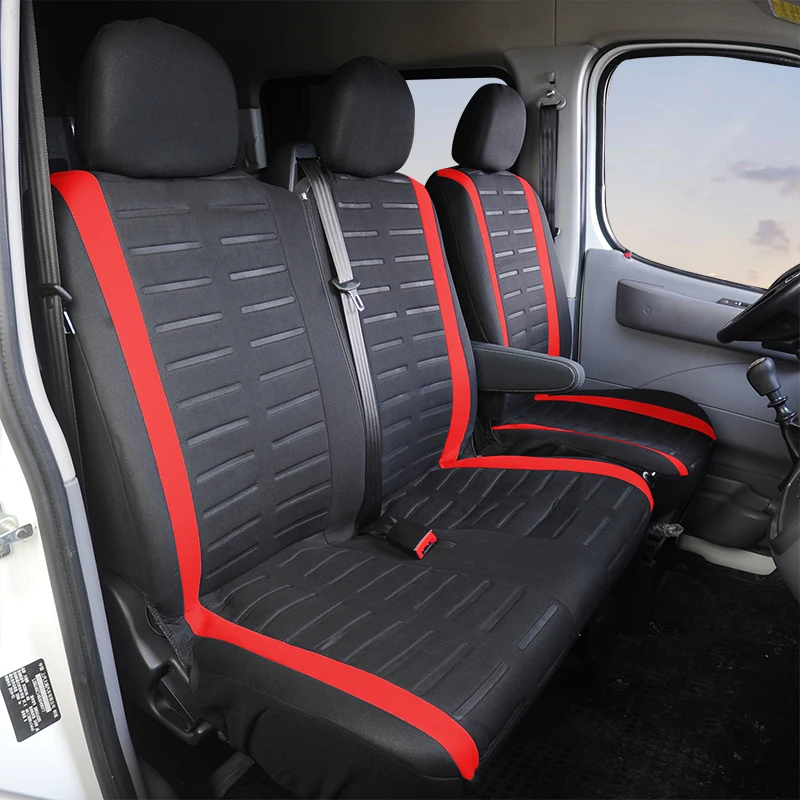 AUTOYOUTH Car Seat Covers Breathable Polyester Suitable for 2+1 Car Seat Protect Covers-Fits Most Truck Van SUV