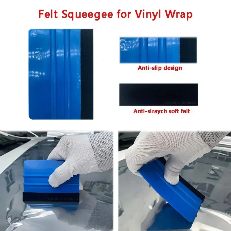 Vinyl Wrap Tool Kit Carbon Fiber Squeegee Tint Film Cutter & Installation Tools for Car Window Tint/PPF Application car wrapping tools