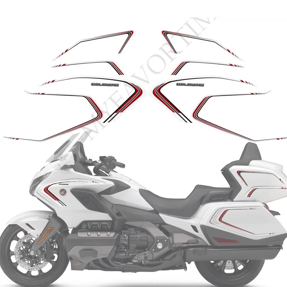 Motorcycle For HONDA Goldwing GL1800 Touring Motorcycle Stickers Decal Kit Cases Protector Trunk Luggage GL 1800 Accessories