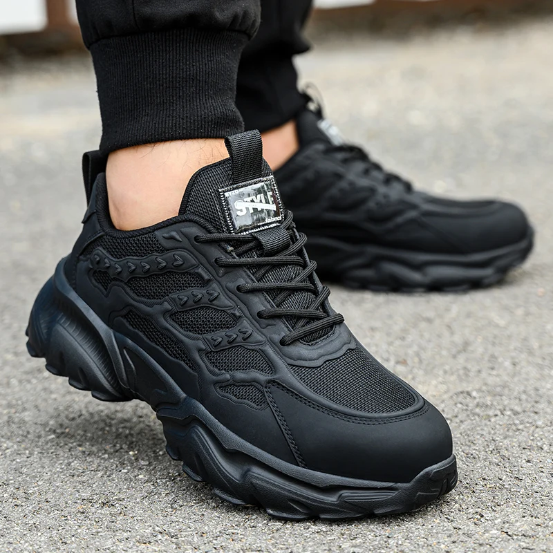 Lightweight Steel Toe Shoes Men Work Sneakers Fashion Safety