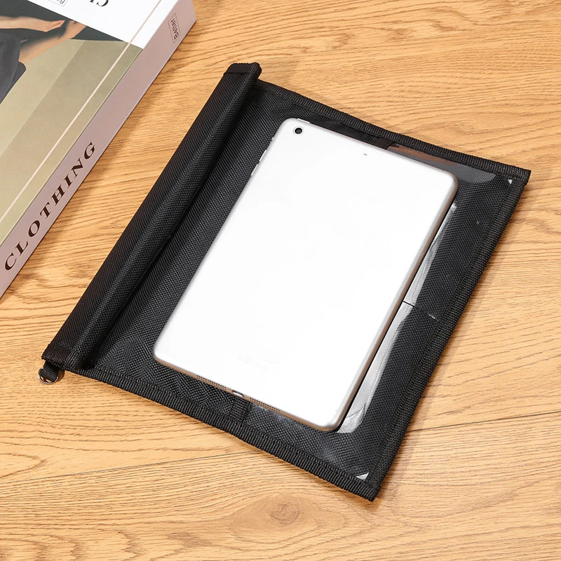 Große Faraday-Tasche, Notebook, Signalabschirmung, Aktentasche, RFID, Diebstahlsicherung, Telefon, Strahlenschutz, Autoschlüssel, Signalblocker-Hülle – Detail 10