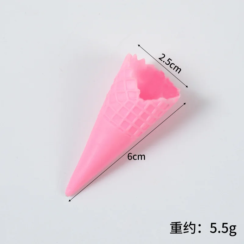10Pcs Fake Ice Cream Cone Model Simulation Cake Artificial Food for Dessert Shop Window Display Props Party Decor Kids Toy
