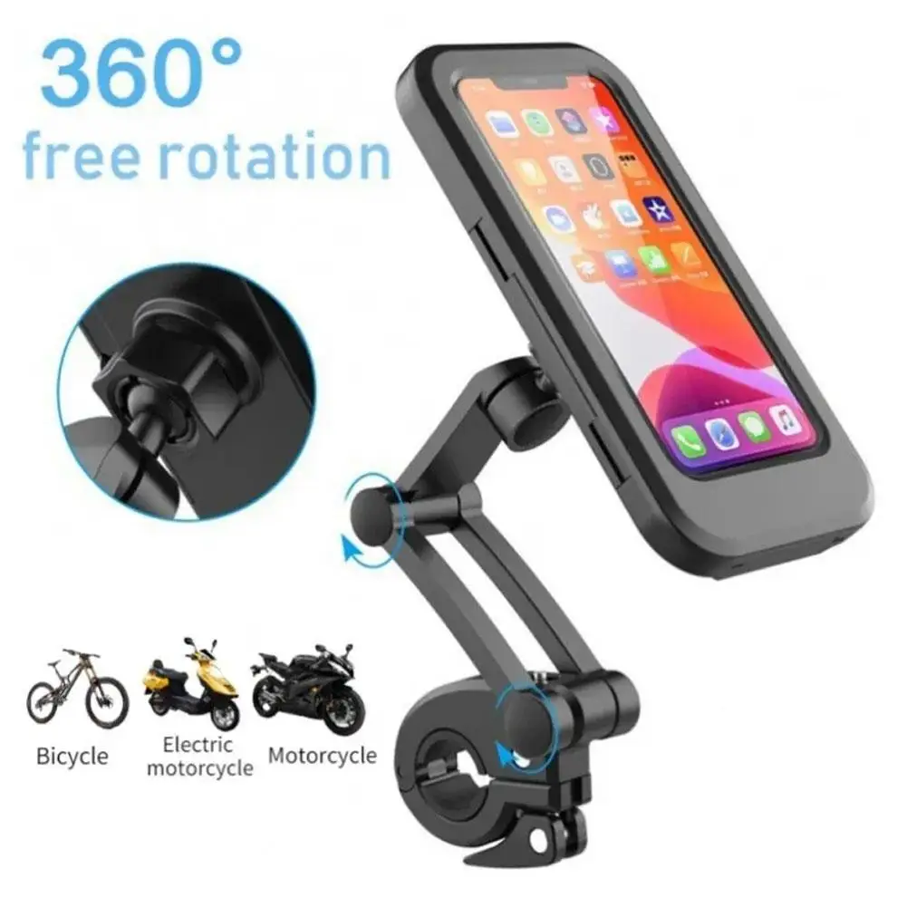 

Universal Waterproof Magnetic Attraction Bicycle Mobile Phone Holder Motorcycle GPS 360°Swivel Adjustable Bike Cellphone Holder