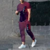 Men T-shirt Pants Tracksuit Rapper Anuel AA 3D Print T Shirts Trousers Sets 2 Pieces Summer Streetwear Oversized Suit Sportswear 6
