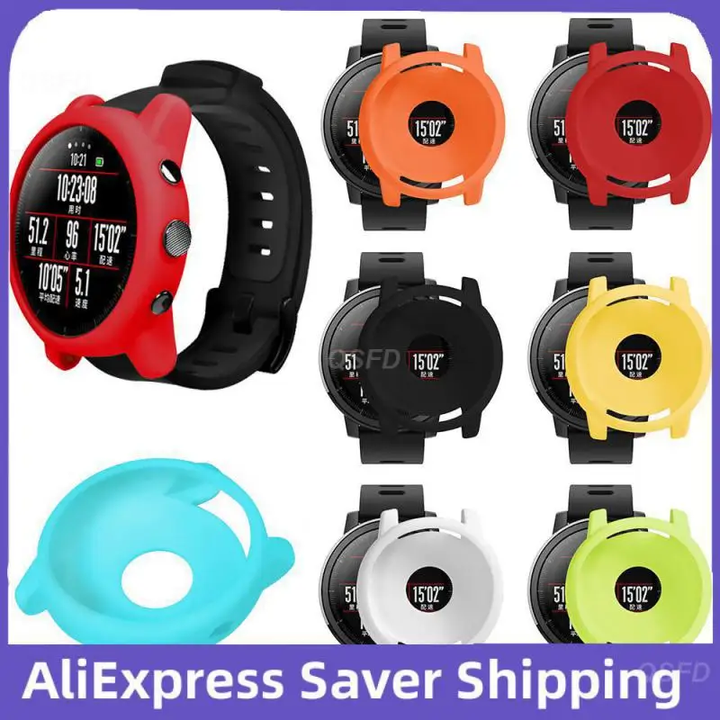 

Silicone Case Replacing Easy Install And Remove For Amazfit 2/2 S Stratos Protective Case Full Frame Protective Silicone Springs