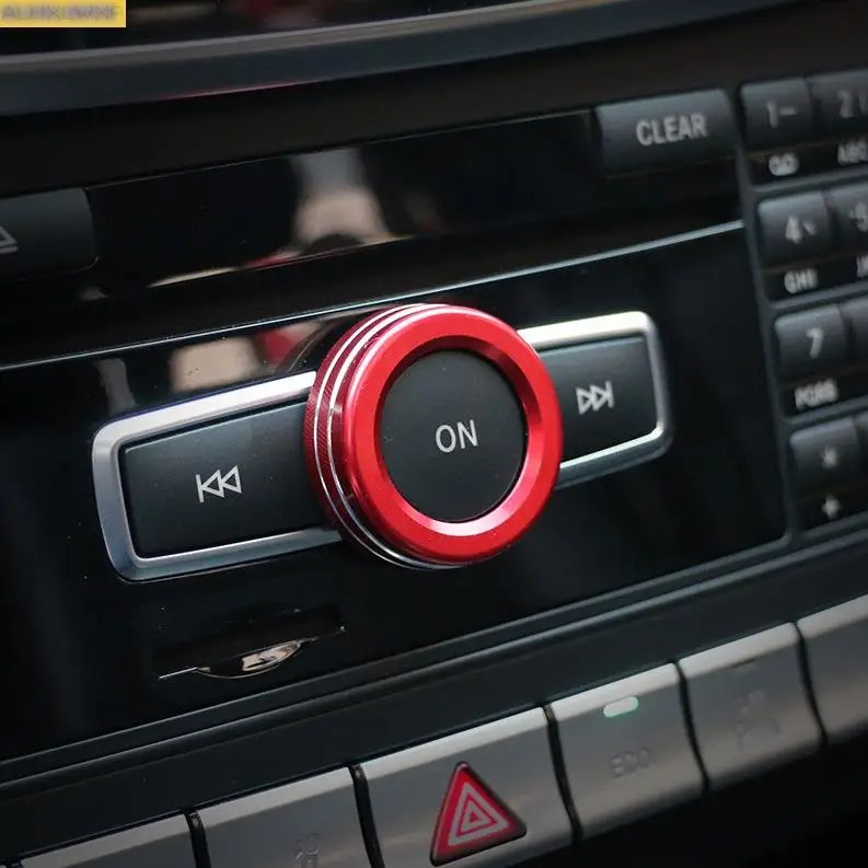 

Car Volume Knob Decorative Ring Cover For Mercedes Benz A B E Class GLA GLK CIA GLE ML GL X164 X166 W251 W168 W176 W245 W246 AMG
