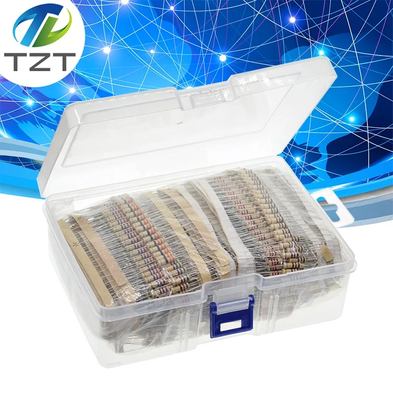 300 Pz 30Value Rang 1OHM-3M Ohm 1 / 2W Resistori In Carbonio In - Foto 3