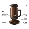 Charging Coaster, 12oz. Stainless Steel Self Heating Coffee Mug with Lid 3.5" x 3.5" x 5" 2