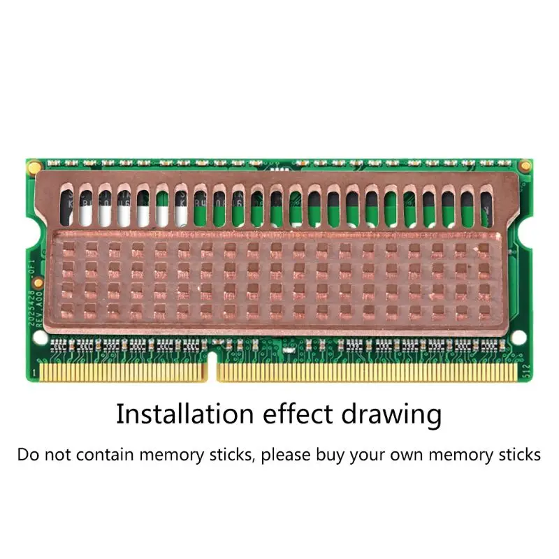 

Notebook Memory Heat Sink Copper Heatsink Laptop RAM for DDR1 DDR2 DDR3 DDR4