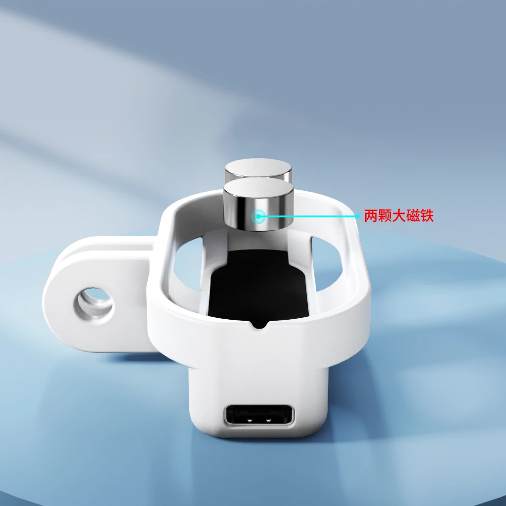 Base De Carga Magnética Para Insta360 GO 3S - Con Cable USB-C Integrado, 5V/1000mA - Segura Y Portátil