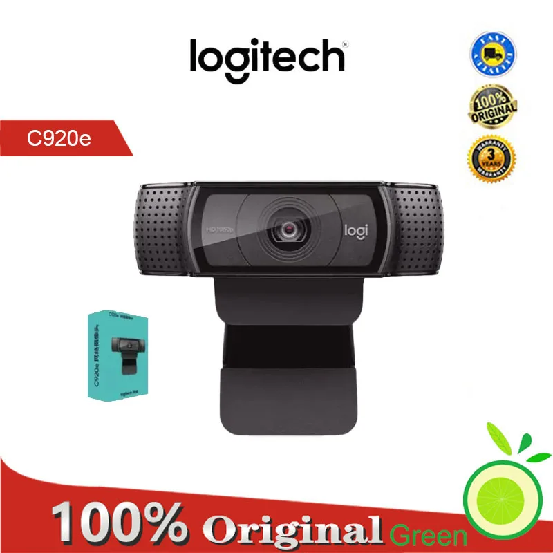 Веб-камера-logitech-c920e-hd-видеочат-веб-запись-умная-usb-камера-1080p