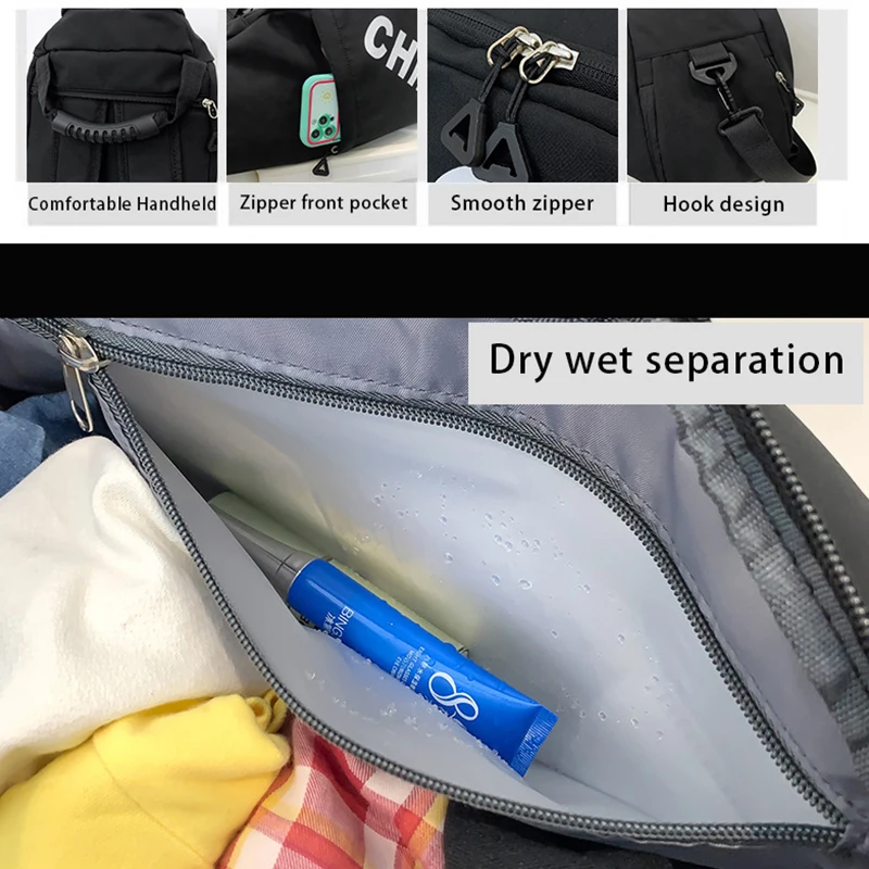 Personalized basketball backpack with printed travel bag large capacity luggage bag independent ball compartment