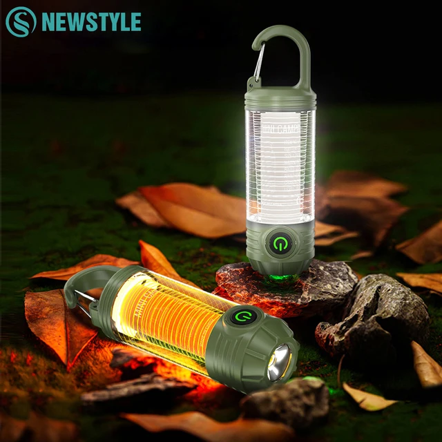 Clearance_LED lanterne de Camping lampe de poche multifonctionnelle Portable torche Super lumineuse lampe de tente lumière de secours avec crochet extérieur 2