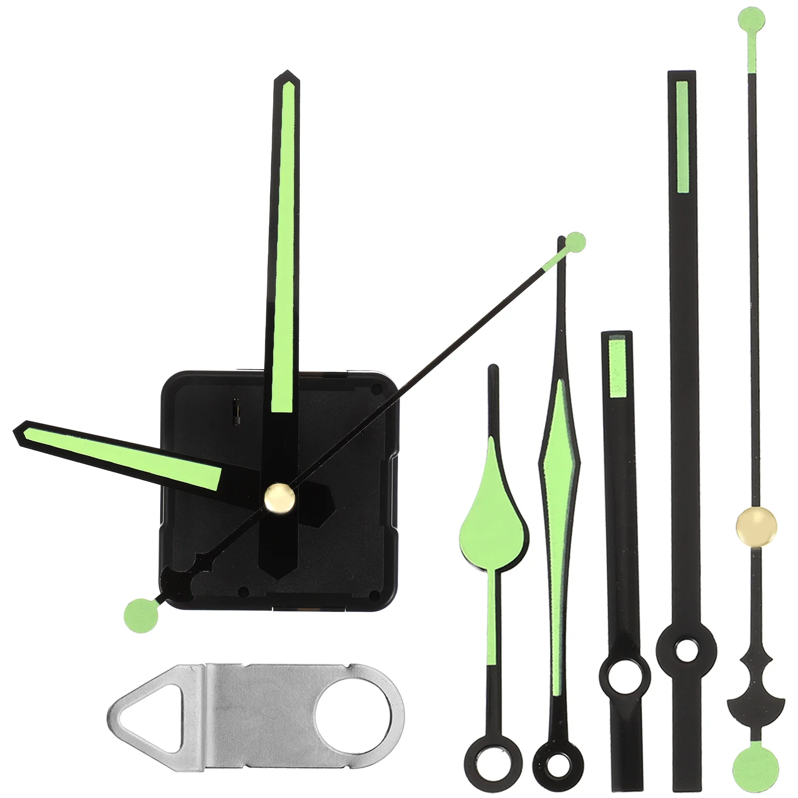 Luminous Clock Movement Replacement Parts Hands Proof Reliable Pointer Mechanism Plastic Kit