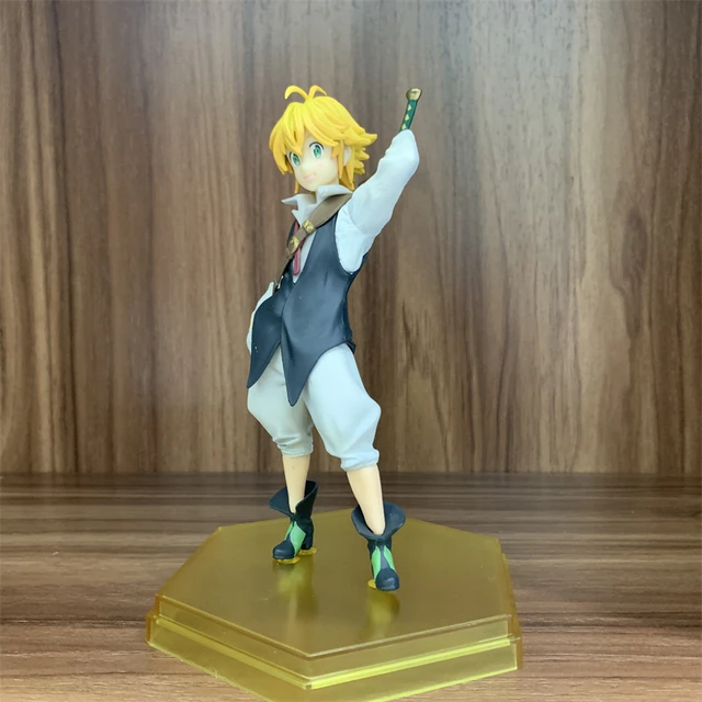 Anime figura os sete pecados mortais brinquedo em pé modelo suporte da  placa de desktop decoração ornamentos figura ação brinquedos presente  chaveiro