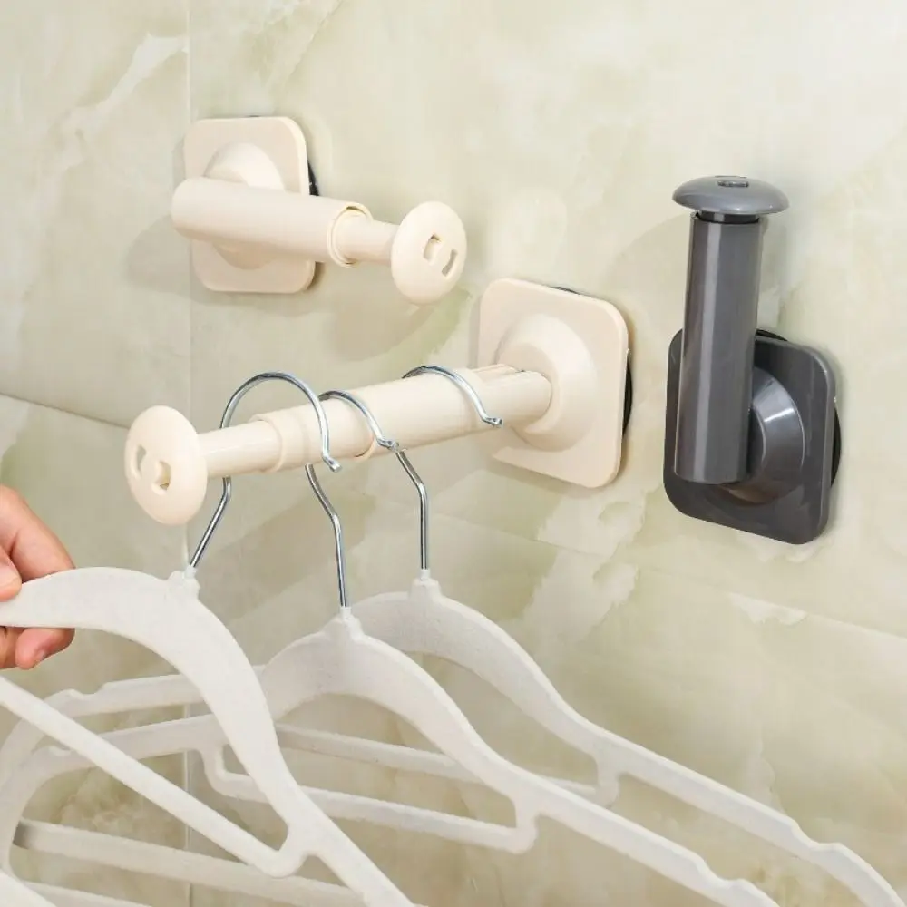 Wall Mounted Plastic Suction Cup Towel Storage Rack