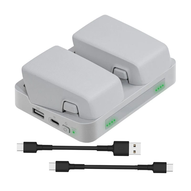Double Drone Battery Charger For DJI Flip Two-way Charging Hub Power Bank Charging Station Kit For DJI Flip Drone Accessories