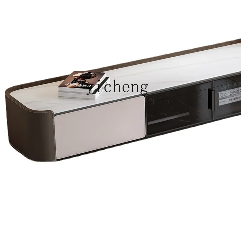 

ZK Light Luxury Stone Plate TV Stand Simple Modern Floor Cabinet Nordic Living Room Small Apartment Floor Cabinet