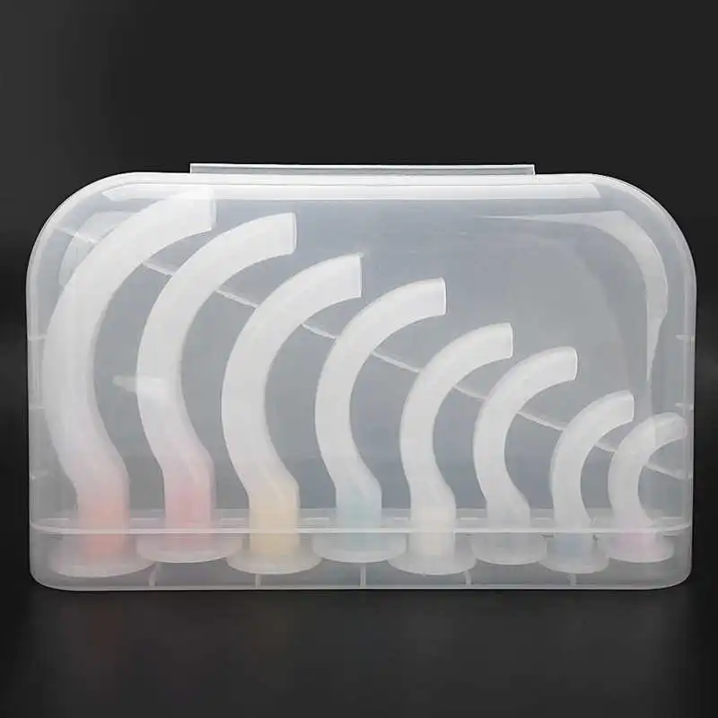 8Pcs Disposable Oropharyngeal Airway Emergency Aid Airway Tube Gas Guide Tube for Assistance Oropharyngeal Aspiration Patient - Image 3