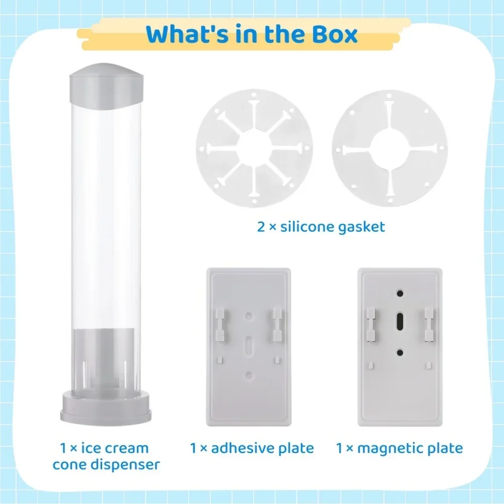 Cup Storage Holder Gift Ice cream maker cone holder Cone stand Egg carrier Automatic cup drop Ice cream machine