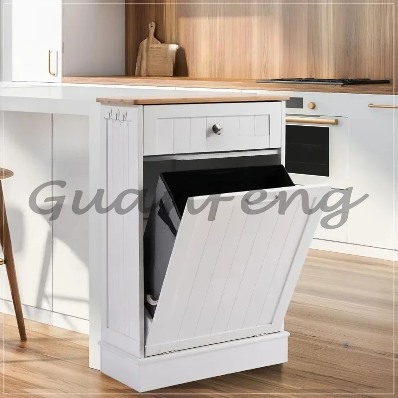 Tina Lot de 2 poubelles de cuisine avec couvercle coulissant 50 l (40 x