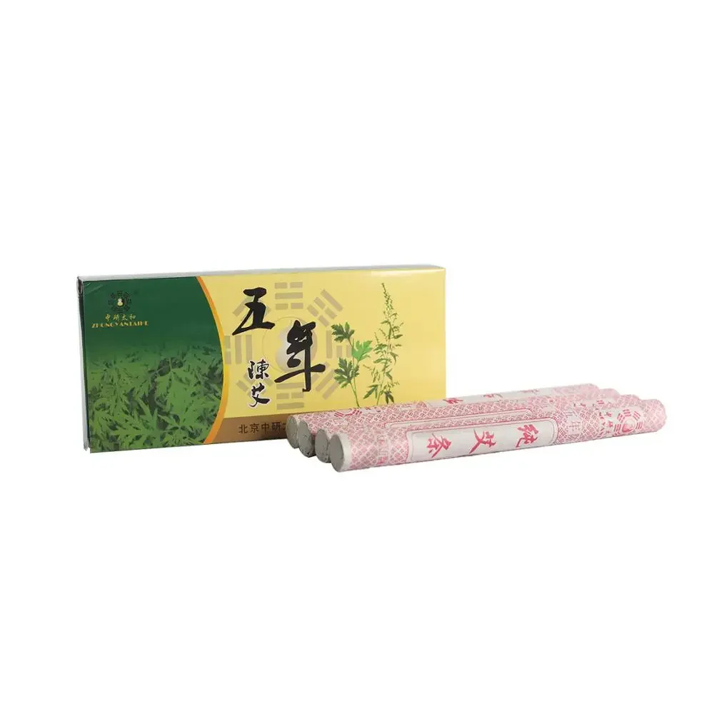 1.8x20cm Zhongyan Taihe Moxibustion Moxa Roll Moxa Stick Aged Handmade Roll 5 Years Moxibustion
