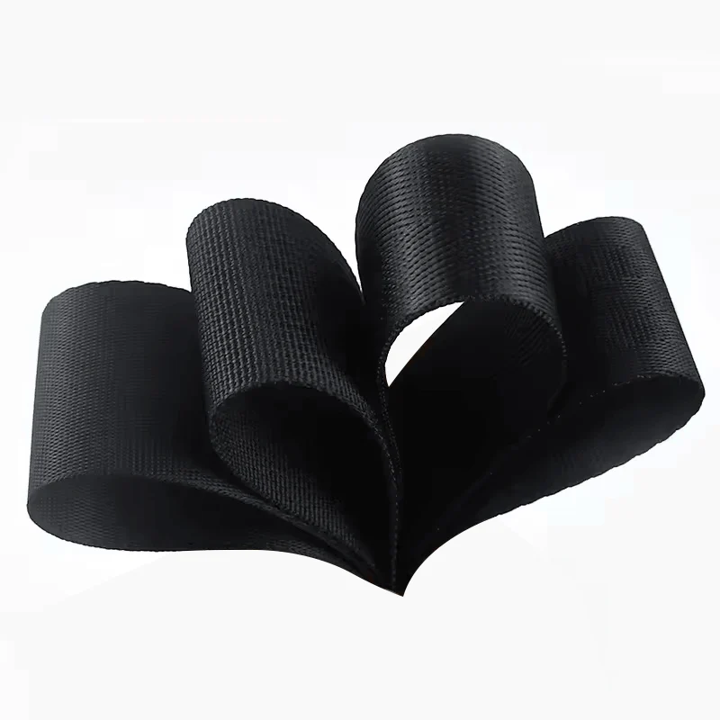 Truck Binding Strap Brake Rope Wear-resistant Black Flat Belt Rope Car Seat Belt Strap Cargo Binding
