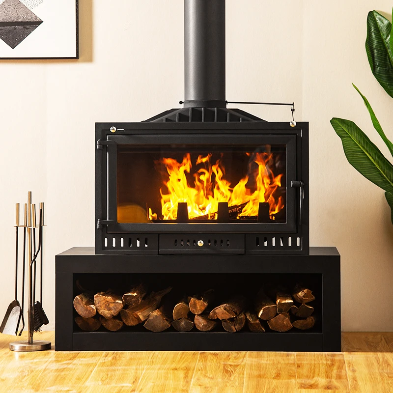 Poêle à bois double combustion en acier Sole – 12,5 à 13,5 kW - FM