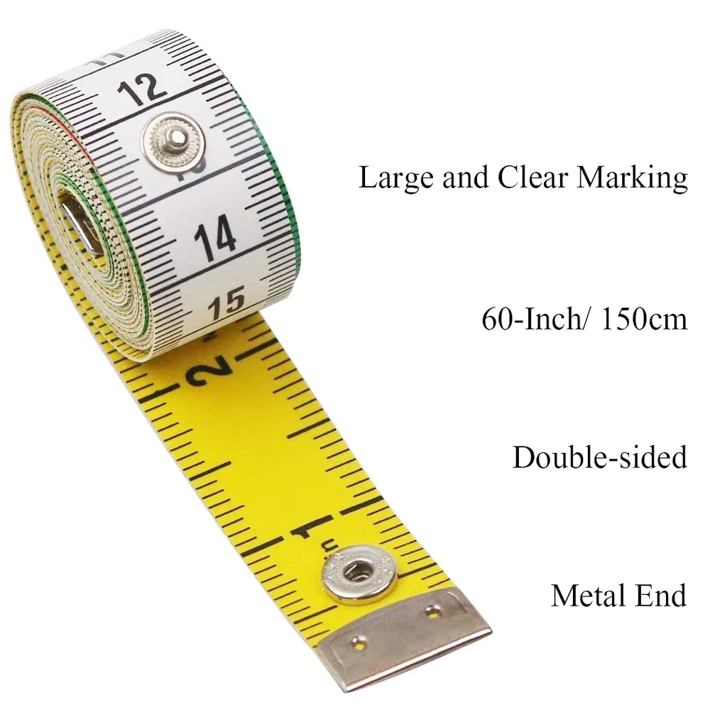 60In Body Measuring Tailor Tape Ruler Sewing Cloth Measure Seamstress Soft  Flat 