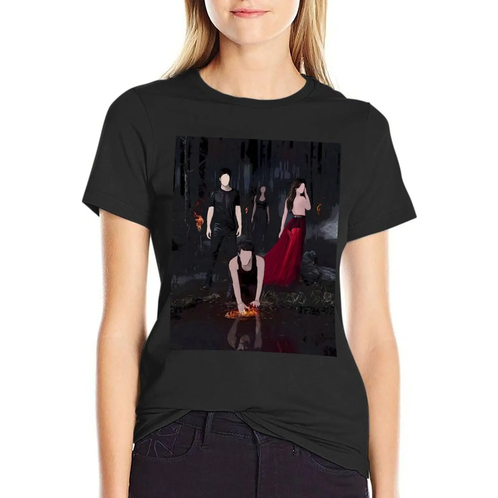 

Pretty vampires T-shirt funny Blouse new edition t shirts for Women