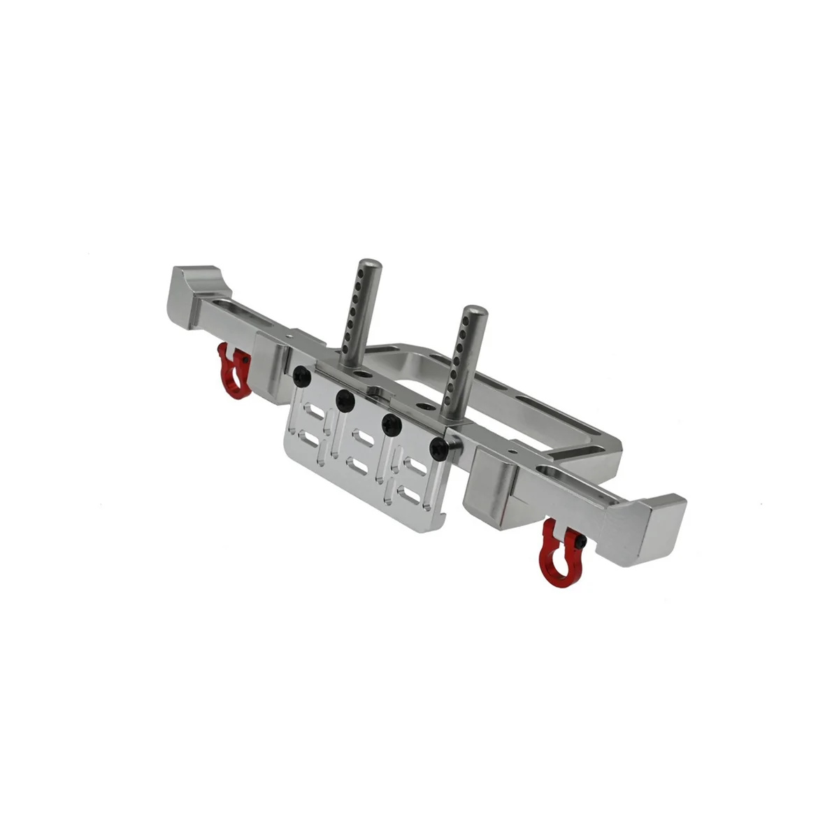 

Полноразмерный полноприводный автомобильный бампер для MN999 1/10, 2,4 г, с четырьмя колесами, для скалолазания, защитный передний бампер, металлические модифицированные аксессуары, серебристый