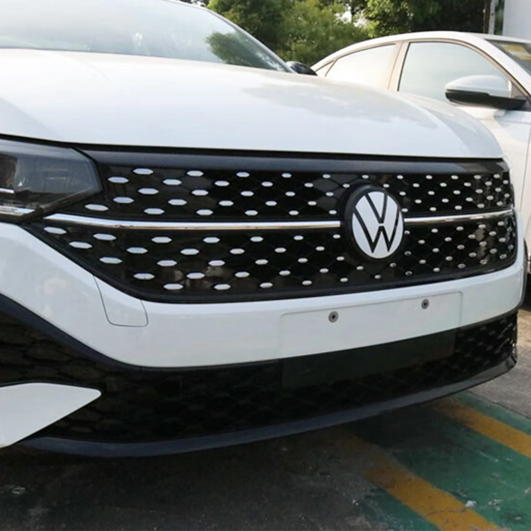 차량용 오리지널 프론트 그릴 리어 트렁크 엠블럼 뚜껑 커버 로고 스티커, 폭스바겐 VW 골프 6 Mk6 7 7.5 8 변형 폴로 2013-2023