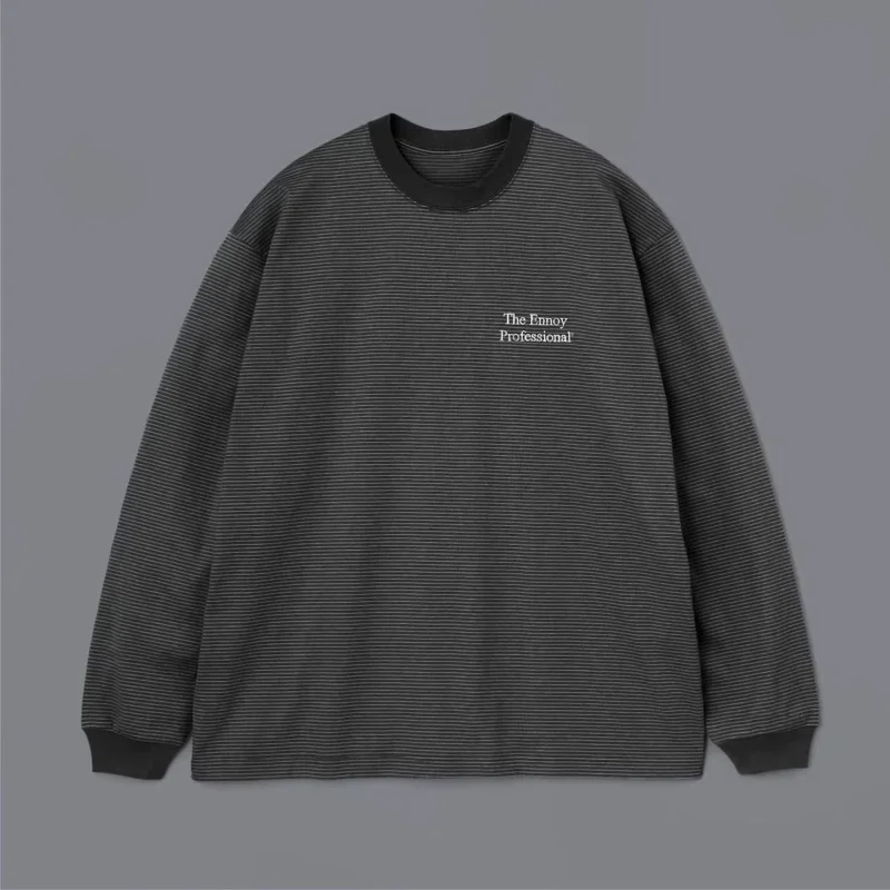 ennoy LS Border longtee （エンノイ ロングTシャツ） ennoy L/S BORDER T-SHIRTS BLACK エンノイ ennoy LS Border longtee