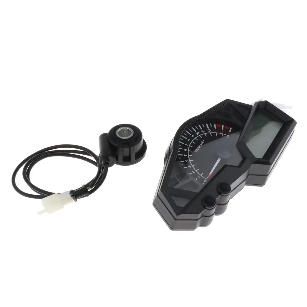 Digital LCD Odometer Speedometer Tachometer Instruments With Motorcycle Speed ??Sensor