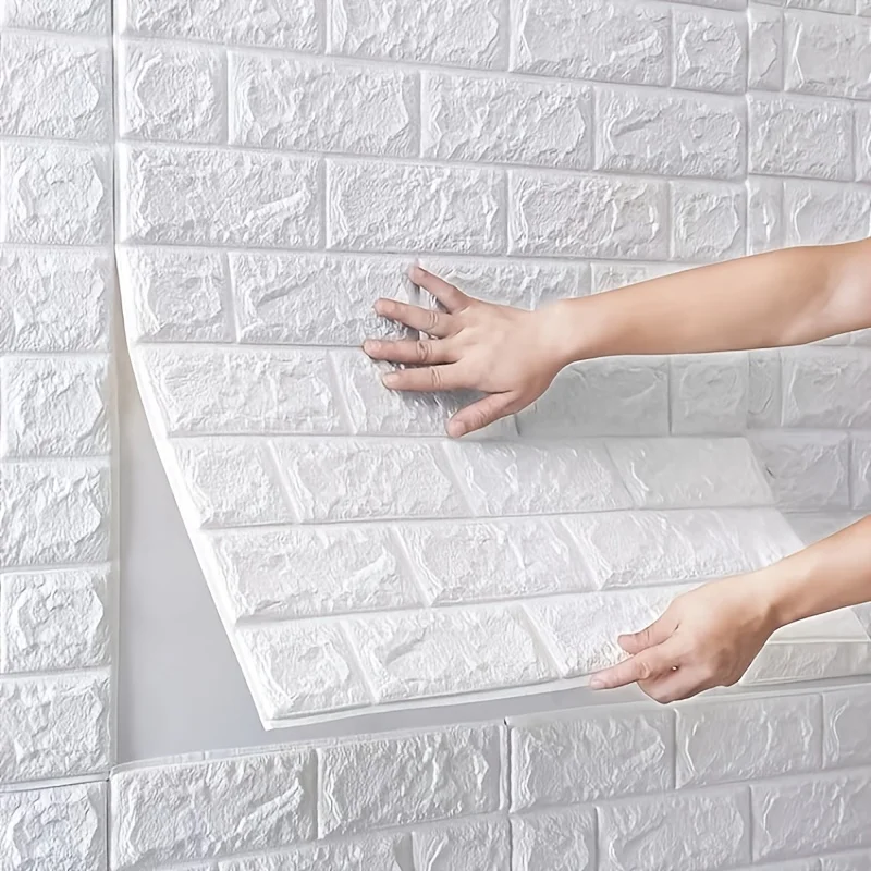 Wall Stickers 38.5*35cm 3D Self Adhesive Foam Soft Brick DIY Home Kitchen Living Room Decoration Waterproof Child Kids