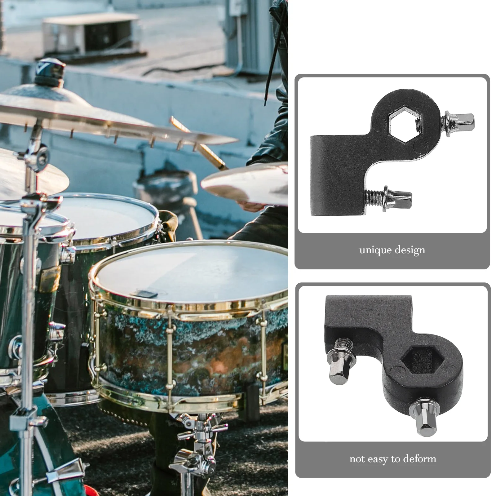 Drum Set Drumstick Holder Sticks Mallets Cymbal Stand Accessories Rack Metal Clip Parts Durm