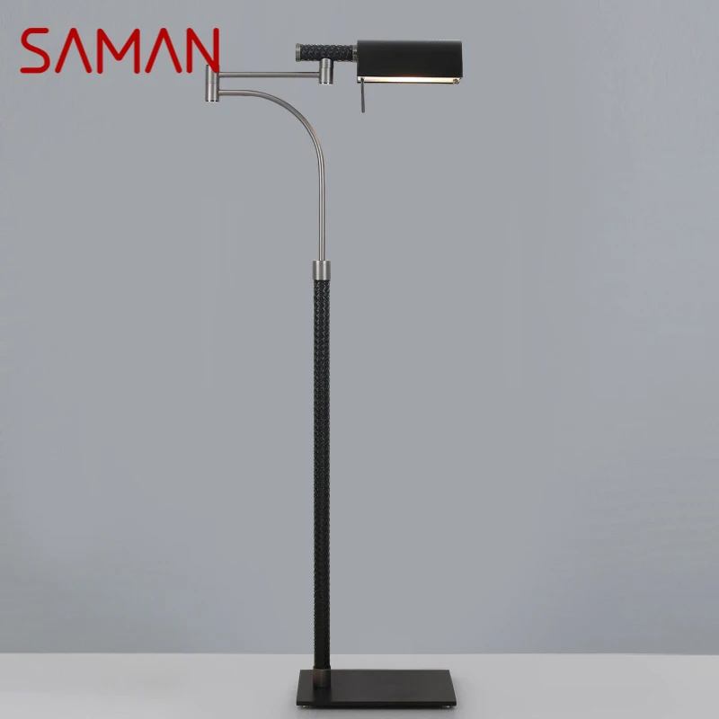 SAMAN 북유럽 플로어 램프, 패셔너블한 모던 패밀리 거실 침실 LED 장식 스탠딩 조명