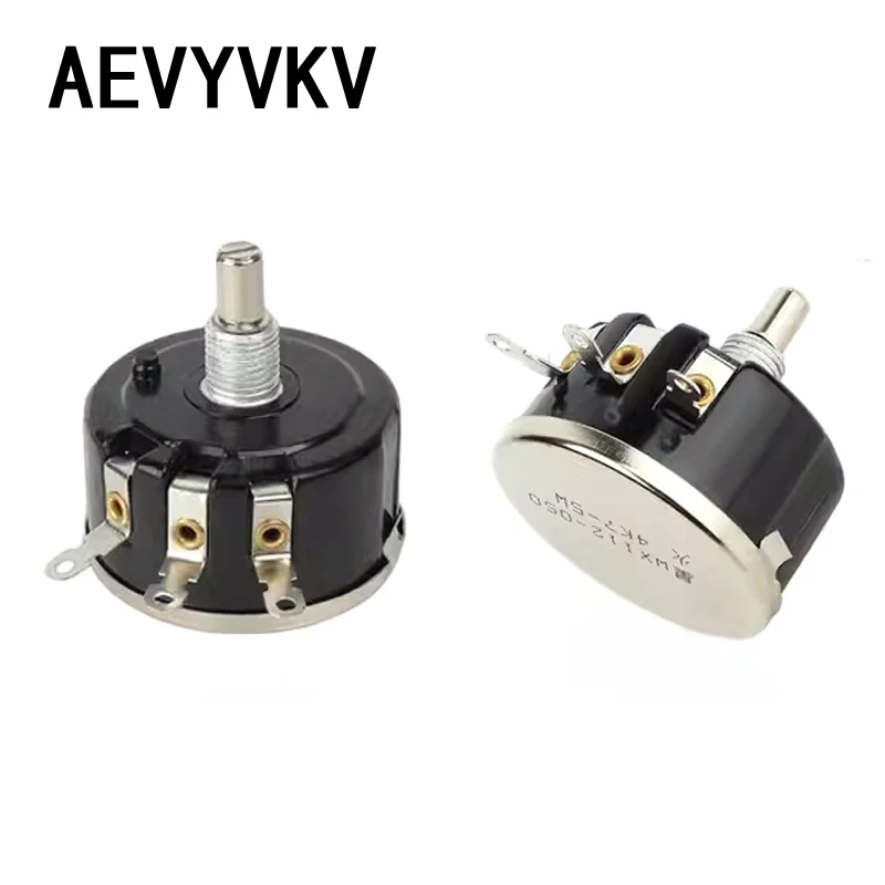 Wire Wound Potentiometer WX112 WX050 5W Single Circle Wire Wound Potentiometer 100R 330R 470R 1K 2K2 3K3 4K7 5K6 6K8 10K 22K 33K 47K ohm