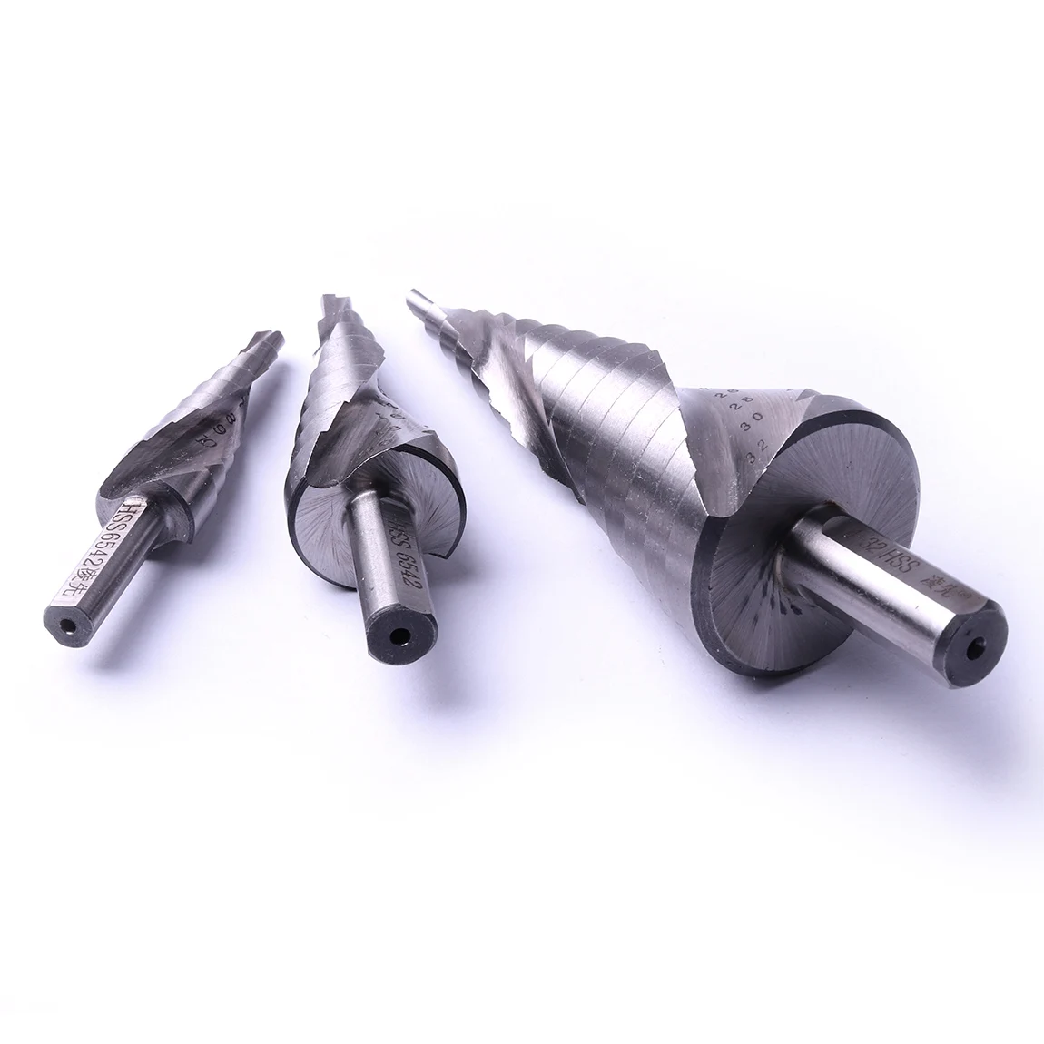 Step Drill Bit Grupo Broca de Pagode Parafuso Triangular Ferramenta de Perfuração de Núcleo Sulco Espiral Hss 412 420 432 mm Peças - Image 6