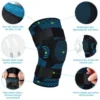 60131-0da1f7.jpg 1PCS Compression Knee Sleeve Silicone Protection Support for Knee Pain Sport Pads Running Gym Arthritis Knee Relief Bandage Pads