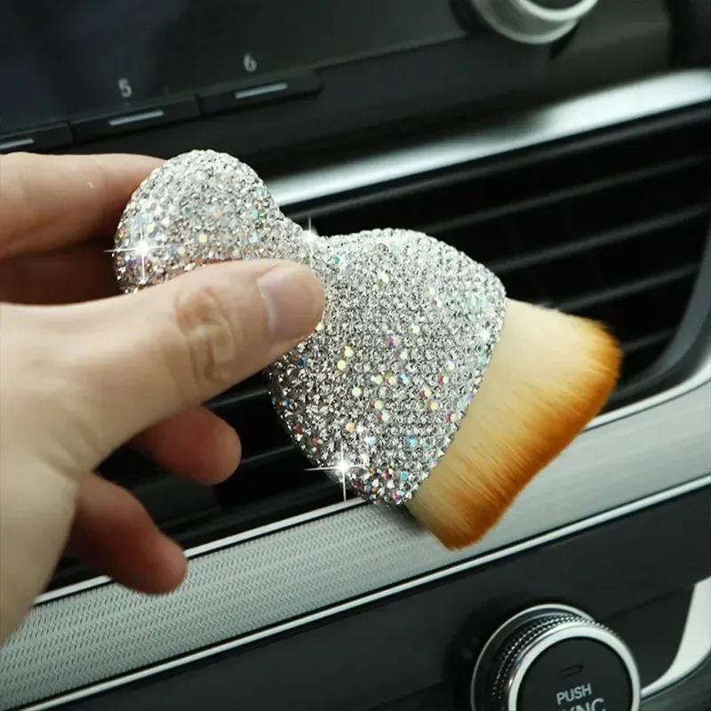 Car Interior Cleaning Brush Auto Detail Brush Bling Soft Bristles Multifunctional Auto Interior Detailing Leather Computer