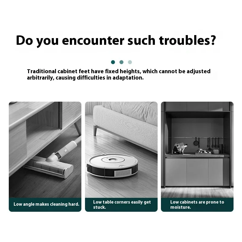 Adjustable Extensible Round Furniture Support Feet