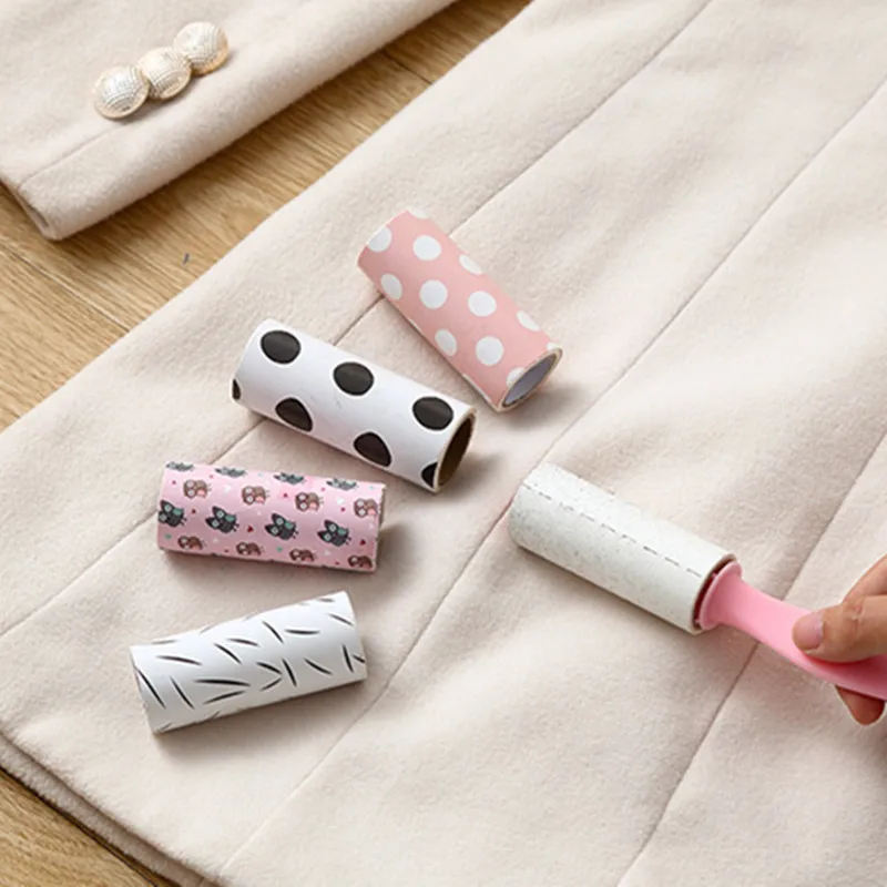 WashableClothesHairStickyRollerReusablePortableHomeCleanPetHairRemoverStickyRoller