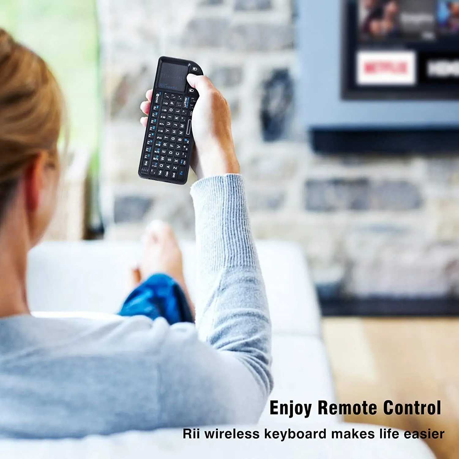 rato tocante e controle remoto. Mini Wireless