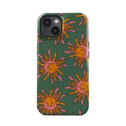 Magnetic Green Sun Shockproof Acrylic Phone Case - iPhone 12 Mini (Magnetic)