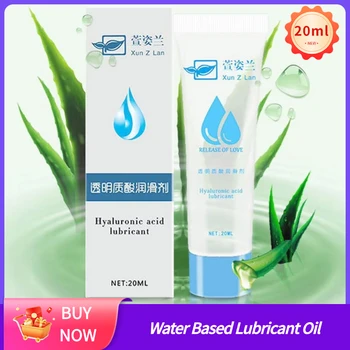 20ML Water Based Lubricant Oil For Sex Mini Anal Sexy Lubricants Oral Gel Hyaluronic Acid Sex Lube Oil Body Lubricant For 18+ 1