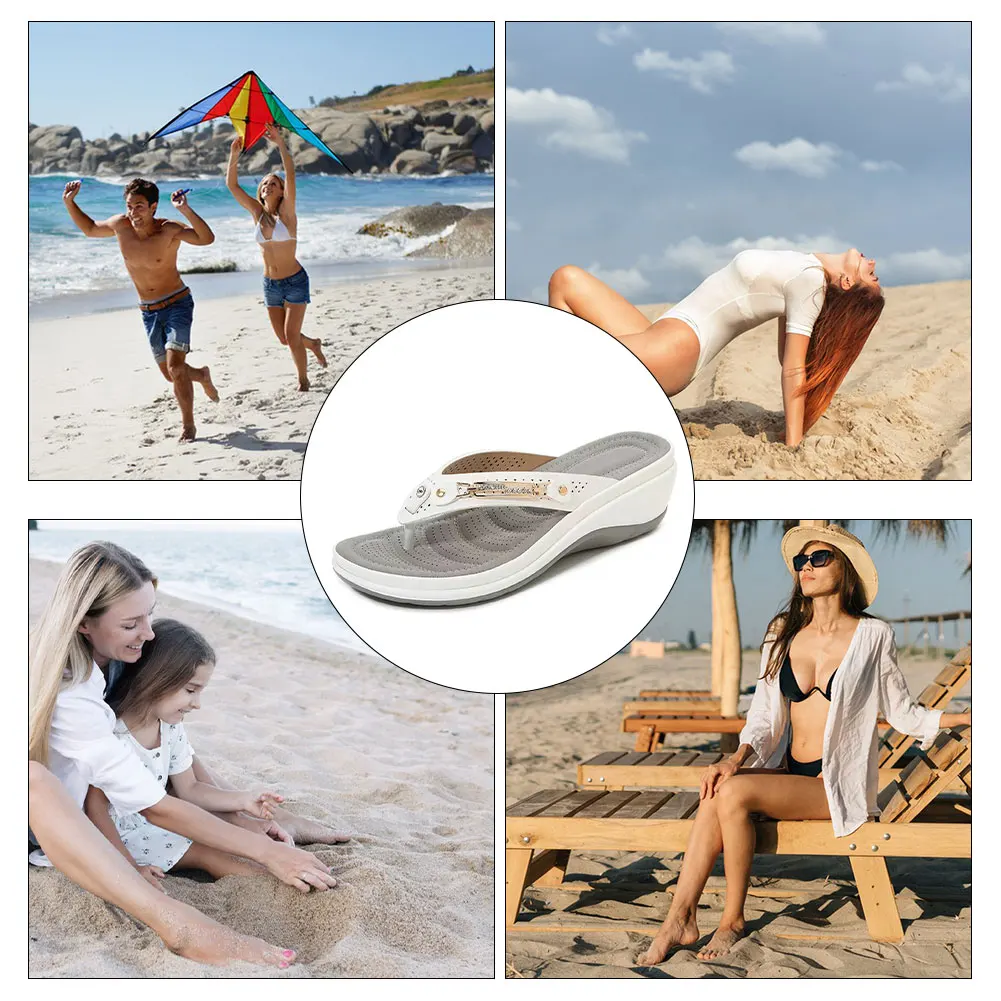 2024 Women's Slippers New Fashion Slides Non-Slip Shoes Beach Sandals Women Outside Leisure Flip Flops Wear Open Toe — view 3